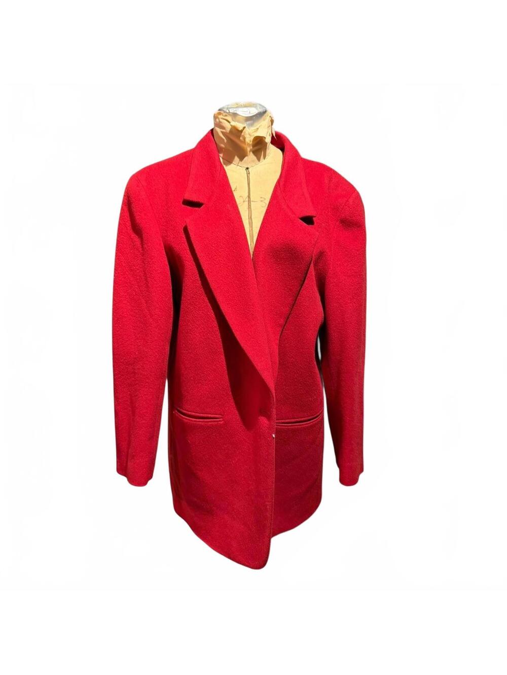 L.L. Bean Women's Red Wool Blazer Jacket